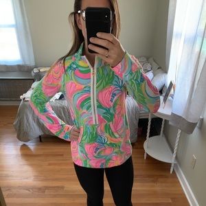 Lilly Pulitzer half zip, worn once